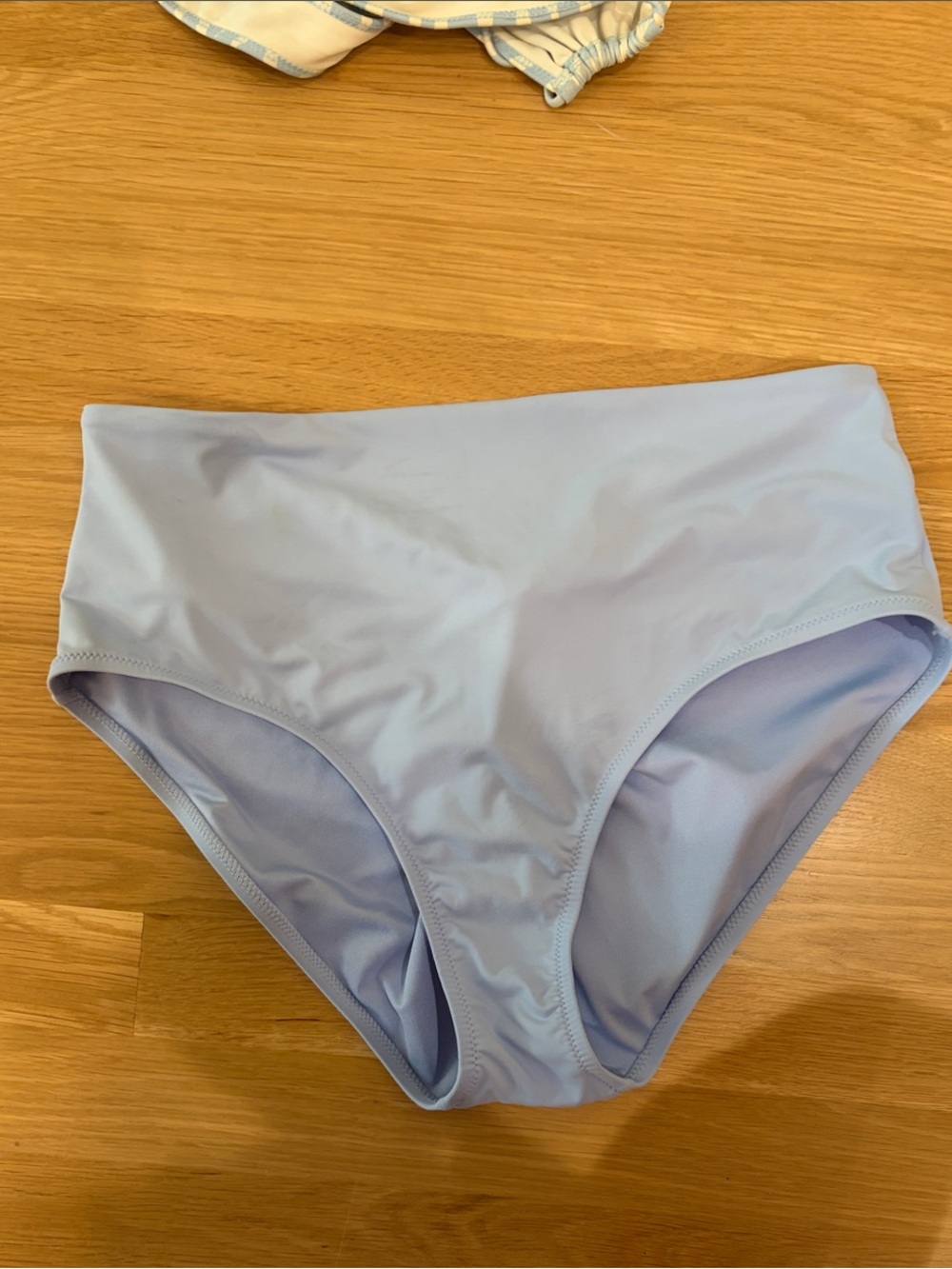Athleta Light Blue High-Waist Bikini Bottom
